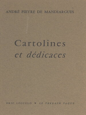cover image of Cartolines et dédicaces, 1953-1960